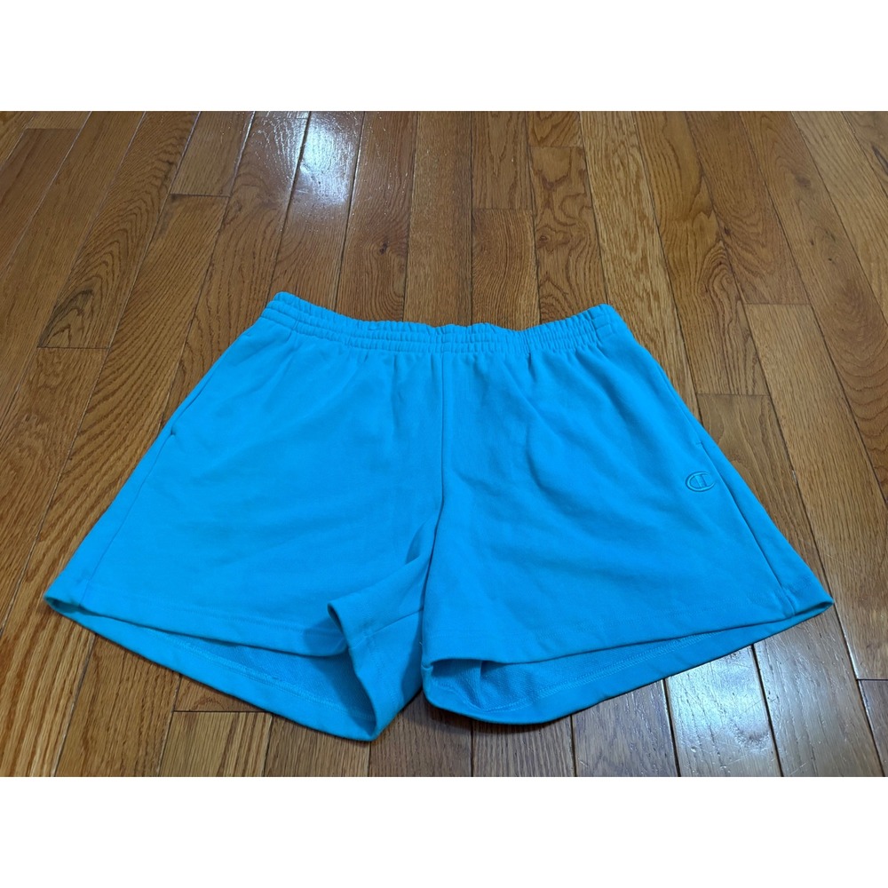 NWOT Champion‎ Authentic Athleticwear Shorts Womens Large Turquoise Blue